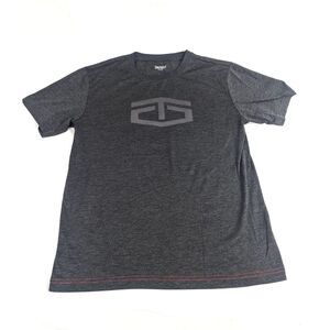 Tapout Gray Polyester Gym Workout MMA Shirt Short Sleeve Size Small
